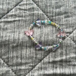 Glass Inspired Butterfly-Style Bead Bracelet